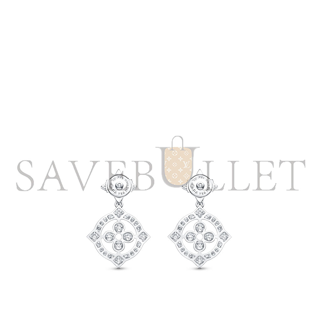 l**is V*t*n dentelle white gold diamond earrings q96760